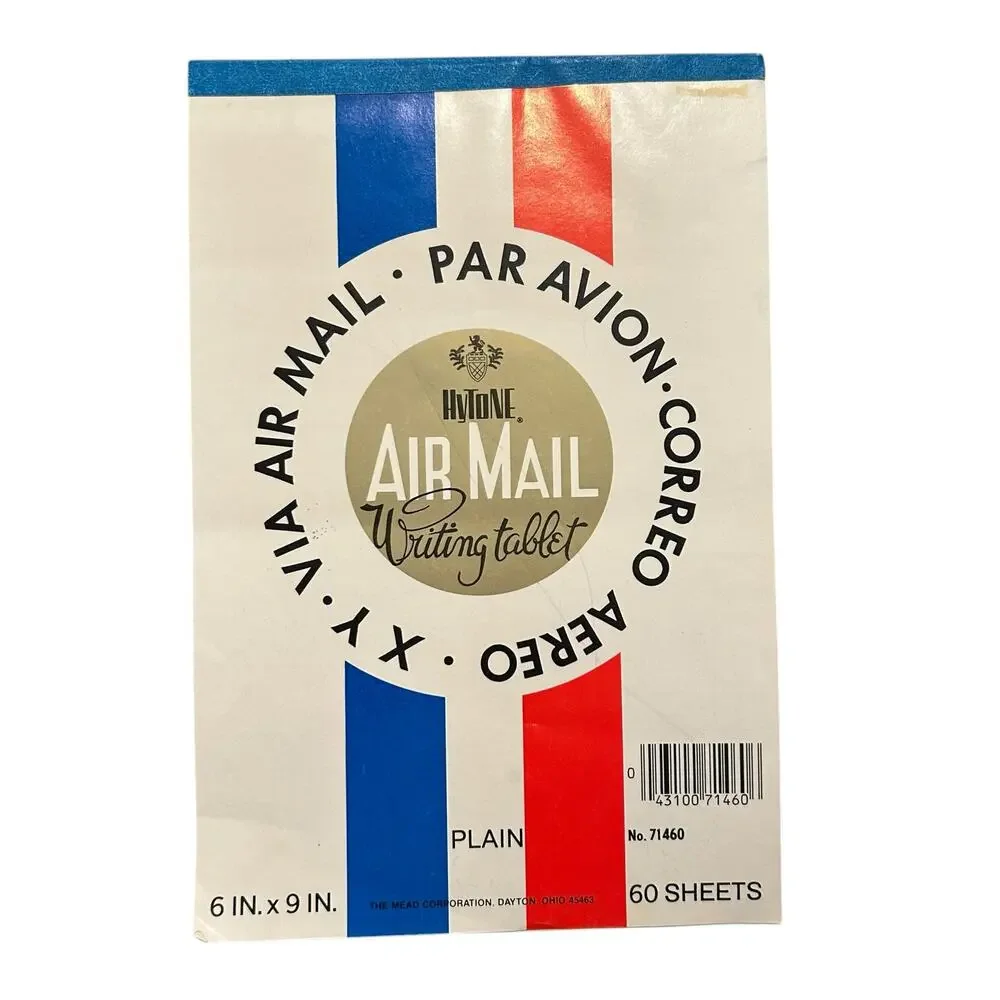VTG Mead Par Avion Air Mail 6x9 Inch Sheets Tablet Notebook Paper Made in USA